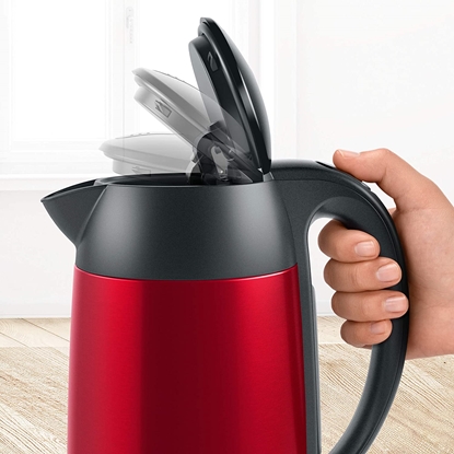 Изображение Bosch TWK3P424 electric kettle 1.7 L 2400 W Grey, Red