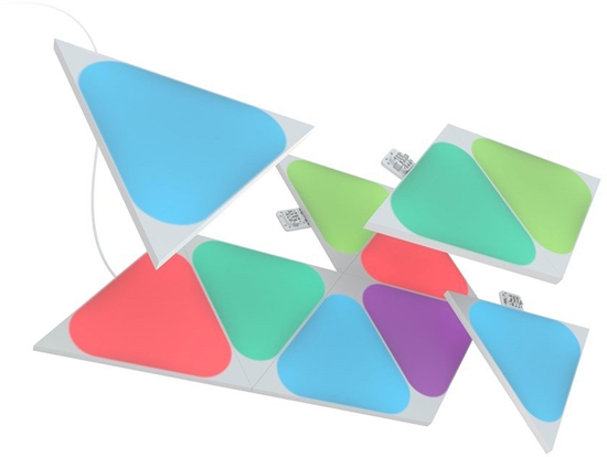 Picture of Nanoleaf|Shapes Triangles Mini Expansion Pack (10 panels)|1 x 0.54 W|16M+ colours|2.4GHz WiFi b/g/n;