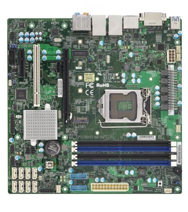 Attēls no Supermicro X11SAE-M server/workstation motherboard Intel® C236 LGA 1151 (Socket H4) micro ATX