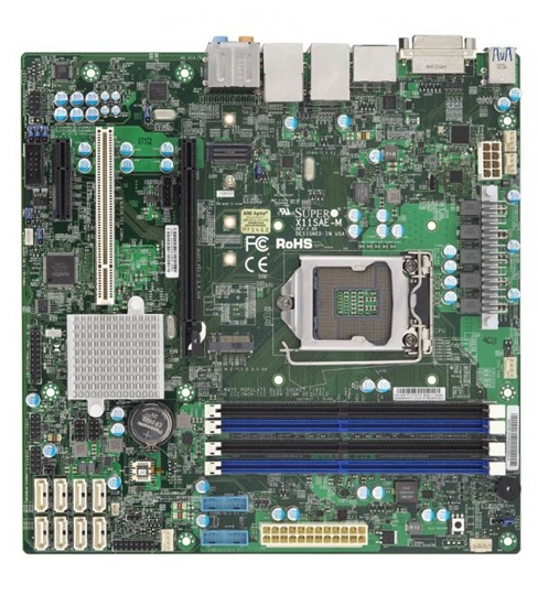 Picture of Supermicro X11SAE-M server/workstation motherboard Intel® C236 LGA 1151 (Socket H4) micro ATX