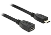 Изображение Delock Extension cable USB 2.0 type Micro-B male  USB 2.0 type Micro-B female 0.5 m