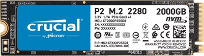 Изображение Dysk SSD Crucial P2 2TB M.2 2280 PCI-E x4 Gen3 NVMe (CT2000P2SSD8)