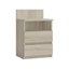 Изображение Topeshop M1 SONOMA MAT nightstand/bedside table 2 drawer(s) Oak