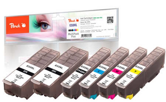 Picture of Peach PI200-422 ink cartridge 6 pc(s) Compatible Black, Cyan, Magenta, Photo black, Yellow