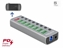 Attēls no Delock USB 3.2 Gen 1 Hub with 7 Ports + 1 Fast Charging Port + 1 USB-C™ PD 3.0 Port with Switch and Illumination