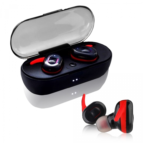 Изображение V.Silencer Ture Wireless Earbuds black/red