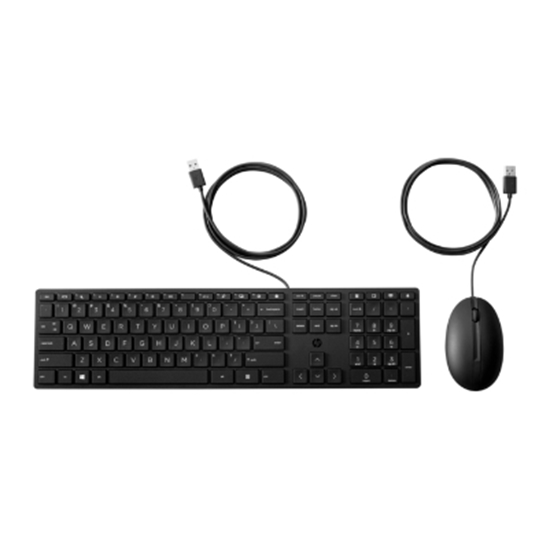 Изображение HP 320MK USB Wired Mouse Keyboard Combo - Black - US ENG