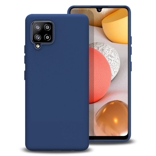 Picture of Mocco Liquid Silicone Soft Back Case for Samsung Galaxy A42 5G Blue