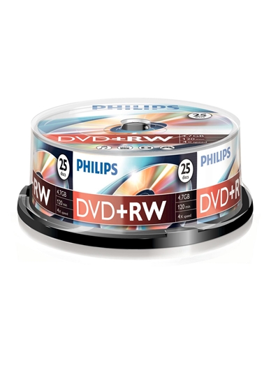 Picture of 1x25 Philips DVD+RW 4,7GB 4x SP