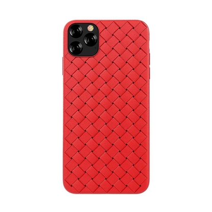 Изображение Devia Woven Pattern Design Soft Case iPhone 11 Pro Max red