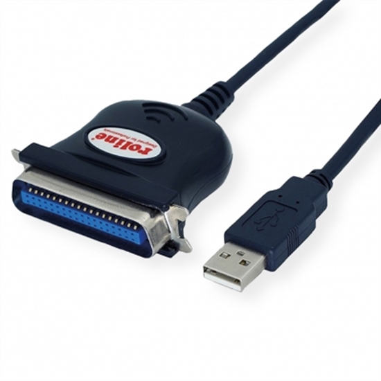 Picture of ROLINE USB to IEEE1284 Converter, C36, black, 1.8 m, 1.8 m