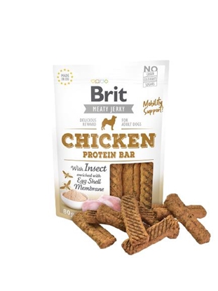 Attēls no BRIT Meaty Jerky Meaty Protein bar Chicken - Dog treat - 80 g