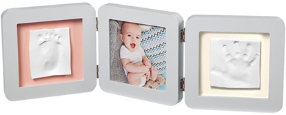 Picture of Baby Art Double 2P Essentials komplekts mazuļa pēdiņu/rociņu nospieduma izveidošanai, pastel