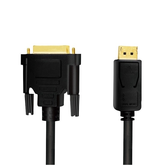 Изображение Kabel DisplayPort 1.2 do DVI 5m Czarny