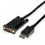 Изображение ROLINE  Cable DisplayPort - VGA, M / M, black, 1 m