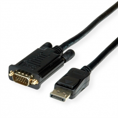 Attēls no ROLINE  Cable DisplayPort - VGA, M / M, black, 3 m