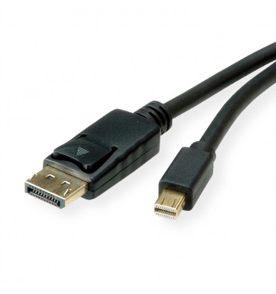 Attēls no ROLINE Mini DisplayPort Cable, v1.3/v1.4, mDP-DP, M/M, black, 1.0 m