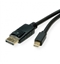 Picture of ROLINE Mini DisplayPort Cable, v1.3/v1.4, mDP-DP, M/M, black, 1.0 m