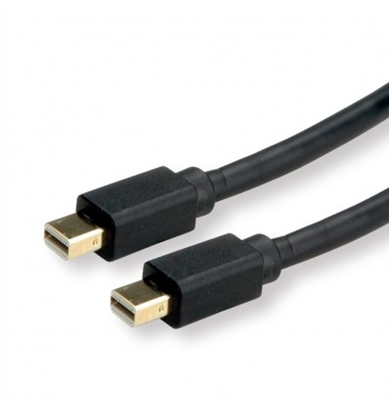 Attēls no ROLINE Mini DisplayPort Cable, v1.3/v1.4, mDP-mDP, M/M, black, 2.0 m