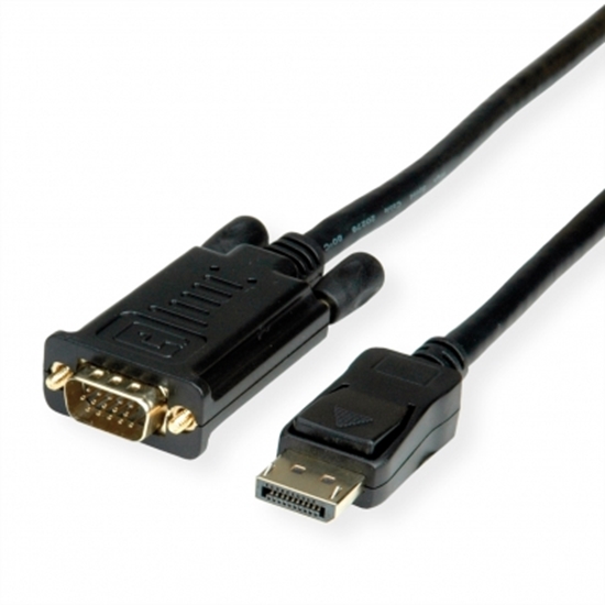 Picture of VALUE Cable DisplayPort - VGA, M / M, black, 5 m