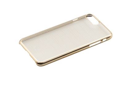 Attēls no Tellur Cover Hard Case for iPhone 7 Plus Horizontal Stripes gold