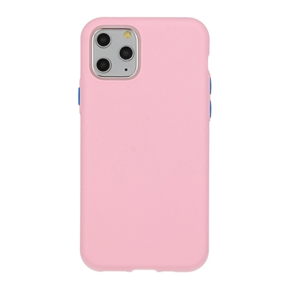 Picture of Mocco Soft Cream Silicone Back Case for Apple iPhone 12 Mini Light Pink