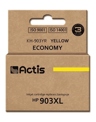 Attēls no Actis KH-903YR ink (replacement for HP 903XL T6M11AE; Standard; 12 ml; yellow) - New Chip