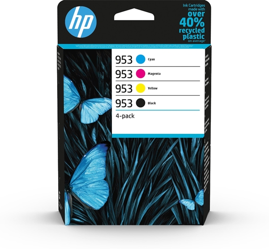 Изображение HP 953 Combo 4-Pack Black/Cyan/Magenta/Yellow Ink Cartridges, 900/630 pages, for Officejet Pro 8218,8710,8720,8740