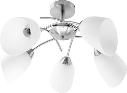 Изображение Activejet Classic chandelier pendant ceiling lamp NIKITA nickel 5xE27 for living room