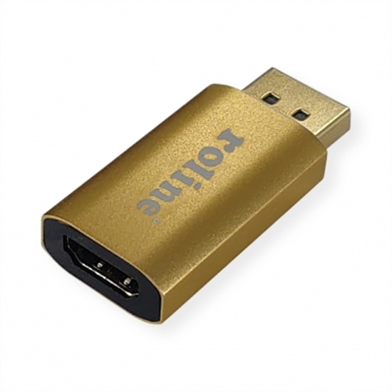 Picture of ROLINE GOLD 4K Adapter, active, v1.2, DP-HDMI, M/F