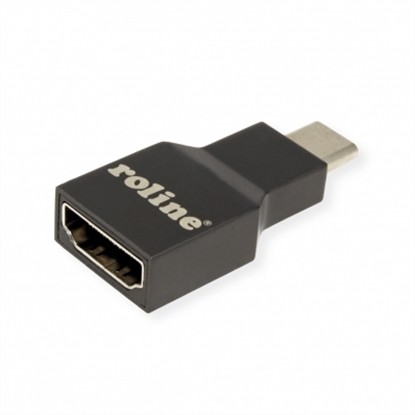 Attēls no ROLINE Type C - HDMI Adapter, M/F, grey