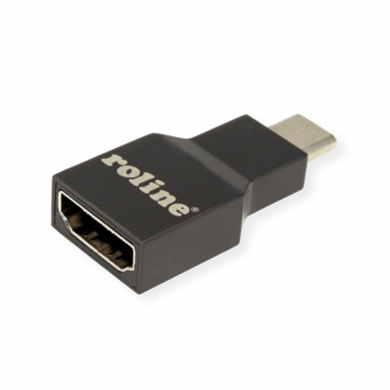 Picture of ROLINE Type C - HDMI Adapter, M/F, grey