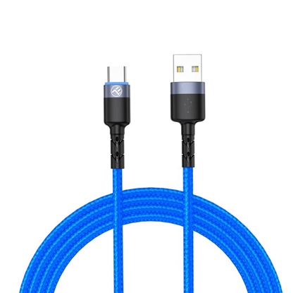 Изображение Tellur Data Cable USB to Type-C with LED Light 3A 1.2m Blue