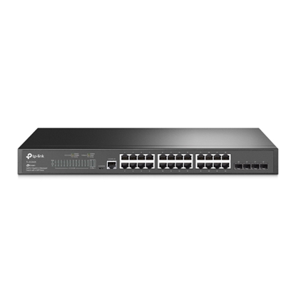 Attēls no TP-LINK JetStream 24-Port Gigabit L2 Managed Switch with 4 SFP Slots