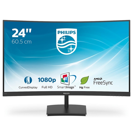 Изображение Philips E Line 241E1SC/00 LED display 59.9 cm (23.6") 1920 x 1080 pixels Full HD Black