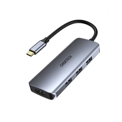 Изображение Stacja/replikator Choetech HUB-M19 USB-C (HUB-M19 GRAY)