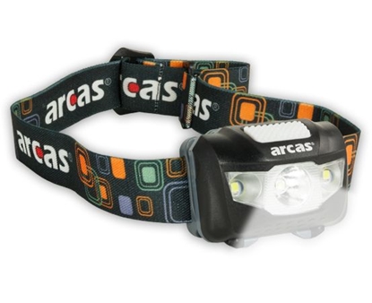 Изображение Arcas | Headlight | ARC5 | 1 LED+2 Flood light LEDs | 5 W | 160 lm | 4+3 light functions