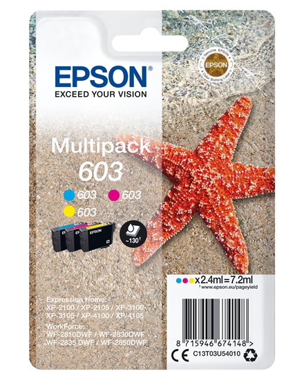 Picture of Epson Multipack 3-Colours 603                       T 03U5