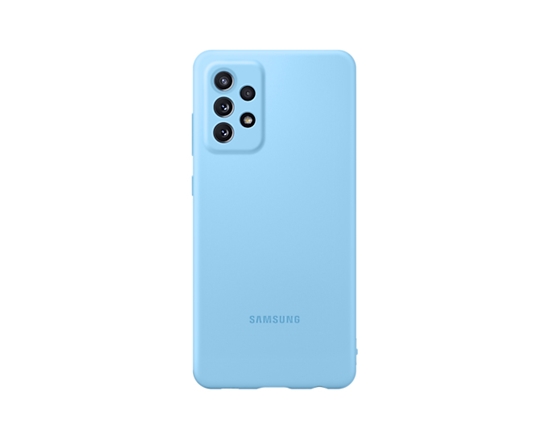 Picture of Samsung A72 Silicone Cover Blue mobile phone case 17 cm (6.7")