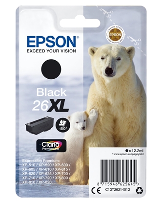 Изображение Epson Singlepack Black 26XL Claria Premium Ink