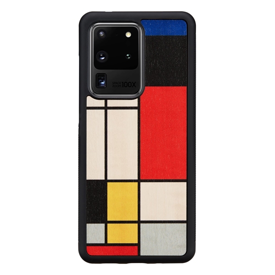 Picture of MAN&WOOD case for Galaxy S20 Ultra mondrian wood black