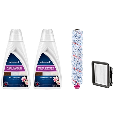 Изображение Bissell | Cleaning Pack | MultiSurface (2xDetergents+Brushroll+Filter)