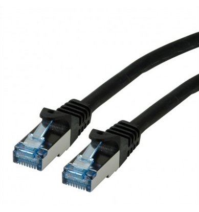 Attēls no ROLINE S/FTP Patch Cord Cat.6A, Component Level, LSOH, black, 1.5 m