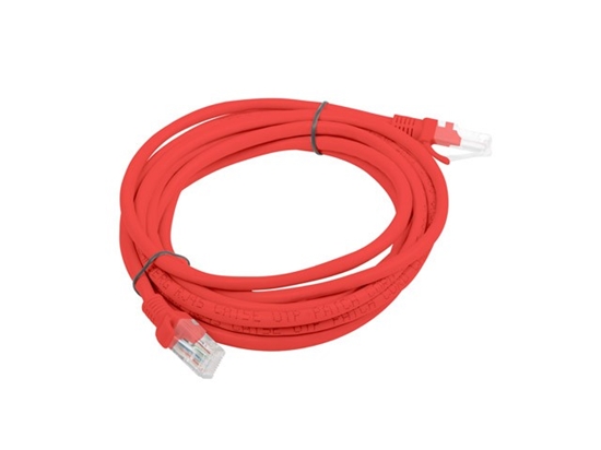 Изображение PATCHCORD KAT.6 3M CZERWONY FLUKE PASSED LANBERG