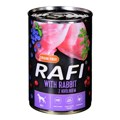 Attēls no Dolina Noteci RAFI rabbit, blueberry, cranberry - Wet dog food 400 g