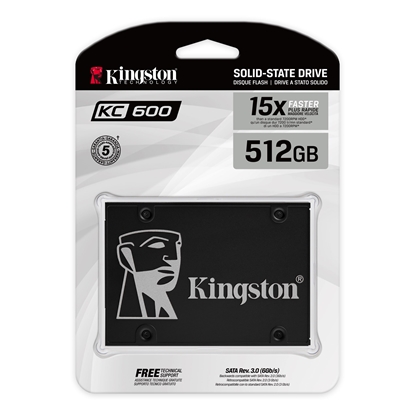 Attēls no KINGSTON KC600 512GB SATA3 mSATA SSD