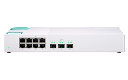 Picture of QNAP QSW-308S network switch Unmanaged Gigabit Ethernet (10/100/1000) White