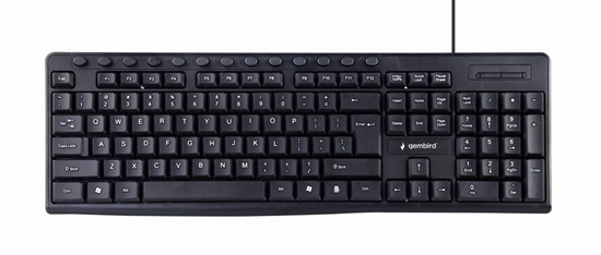 Picture of Gembird KB-UM-107 Multimedia keyboard, black, US-layout