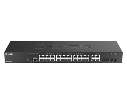 Picture of D-Link DGS-2000-28 network switch Managed L2/L3 Gigabit Ethernet (10/100/1000) 1U Black