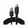 Изображение Green Cell GC PowerStream USB Male - USB Type-C Male Fast Charging 1.2m Black